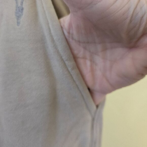 All Saints Tan Sweatpants Joggers Pockets Drawstring Waist Size XS - Picture 4 of 8